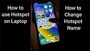 How to Change Hotspot Name on iPhone iOS 16 (2023)
