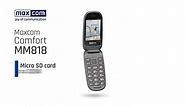 Maxcom Comfort MM818 SIM Free Big Button 2G UK Clamshell Mobile Phone with Dual SIM capability -