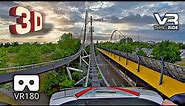 3D VR Epic Roller Coaster SILVER STAR @ Europa Park VR180 3D incredible ride experience
