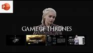 Powerpoint Template Game of Thrones