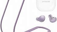 SUIHUOJI Galaxy Buds 2 Strap, Soft Silicone Special Anti-Skid Design Sports Anti Lost Strap Lanyard Accessories ONLY Compatible with Samsung Galaxy Buds 2 Earbuds Neck Rope Cord - Lilac