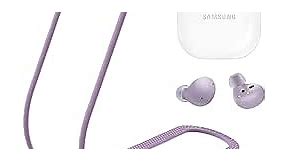 Galaxy Buds 2 Strap, Soft Silicone Special Anti-Skid Design Sports Anti Lost Strap Lanyard Accessories ONLY Compatible with Samsung Galaxy Buds 2 Earbuds Neck Rope Cord - Lilac