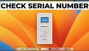 How To Check MacBook Serial Number