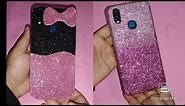 Glitter paper phone cover// Mobile cover making at home // DIY phone case design