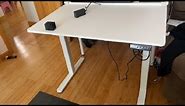 Claiks Electric Standing Desk, Adjustable Height Stand up Desk Review, Pretty easy to assemble Very
