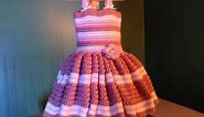 How to Crochet Easy Baby Dress - for newborn - Ruffles
