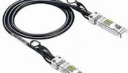 10Gtek SFP+ DAC Twinax Cable, 10G SFP+ to SFP+ Direct Attach Copper Patch Passive Cable for Cisco SFP-H10GB-CU1M, Meraki MA-CBL-TA-1M, Ubiquiti UniF, D-Link, Fortinet, 1-Meter(3.3ft)