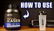 How To Use Casein Protein Powder