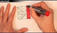 How to draw a british flag