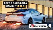 OMG Pops & Bangs on a TOYOTA CAMRY!? D3 Performance Tune 2018-24 2.5L ONLY