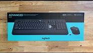 Logitech - MK540 Full-size Advanced Wireless Scissor Keyboard and Mouse Bundle - Black Unboxing
