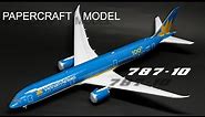 VIETNAM AIRLINES BOEING 787-10 PAPERCRAFT PAPER MODEL