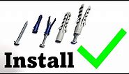 How to Install a Plastic Drywall Anchor - Right AND Wrong Drill Bit