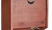 Solution4Patio Handcrafted Wooden Bat House, Large Bat Supplies with 3 Chamber, Outdoor Bat Box Shelter, Easy for Bats to Land and Roost, Weather Resistant, Easy to Install, 11.8" x 15.7" x 5.9"