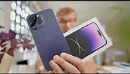 Schönstes iPhone aller Zeiten: Violettes iPhone 14 Pro (Dunkellila) ausgepackt und angeschaut