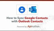 How to Sync Google Contacts and Gmail to Outlook Contacts