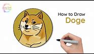 How to Draw Doge | Doge Meme | Dogecoin Drawing Tutorial
