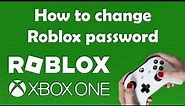 How to change Roblox password on Xbox