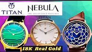 Rs.6 Lakh Titan 18K Gold Watch | Luxury watches from Titan Nebula Collection
