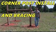 Corner post installation and bracing - Detailed video