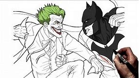 How To Draw Batman vs Joker | Step By Step | DC