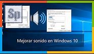Windows - Cómo mejorar el sonido en Windows 10🔉 🔊. Tutorial en español HD