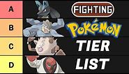 BEST FIGHTING TYPE POKEMON TIER LIST! Pokemon Tier lists - Fighting Pokemon