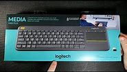 Logitech K400 Plus Wireless Media Keyboard Unboxing