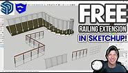 New FREE Railing Extension for SketchUp? Check out Maj Rail!