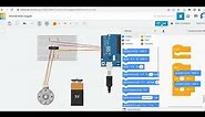 how to control stepper motor with the help of Arduino uno R3 by using Tinkercad website