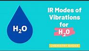 IR Modes of Vibrations for H2O | Water Molecule
