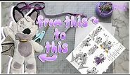 Make a plushie with me! | 💜🦇Designing a bat OC plush from scratch!🦇💜