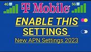 New Secret Settings for T-mobile || T-mobile 5g APN Settings 2023