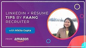 LinkedIn + Resume Tips by FAANG Recruiter