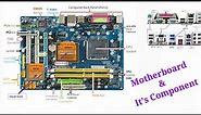 Computer Motherboard? Explain all components of motherboard.