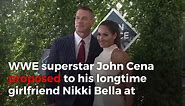John Cena​ proposes to Nikki Bella​ at WWE​ WrestleMania 33