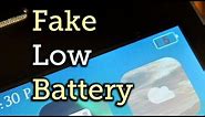 Quickly Toggle On a Fake Low Battery Icon to Keep Friends from Borrowing Your iPhone [How-To]