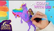 Coloring Characters from Unicorn Academy with Markers 🎨 | Activities for Kids