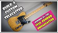 Building a custom Telecaster inspired by the 1950 Fender BROADCASTER | How To | DIY