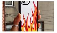 iPhone 12, iPhone 12 Pro Metal Flame White Design case