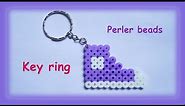 TUTORIAL Hama Beads Pyssla Perler Beads. How to Make key ring
