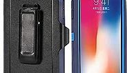 Defender Case for iPhone Xs Max 6.5 Inch,[NO Screen Protector][Heavy Duty][Drop Protection] Tough Rugged Case for iPhone Xs Max 6.5 Inch (2018 Released) Blue