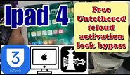Ipad 4 (A1459,A1460, A1458 )Untethered Activation Lock Bypass | Sliver and Mac Method Easy Tricks