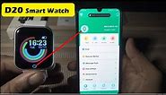 D20 Smart Watch Unboxing and Review & Setup | D20 Smart Watch How to Connect | Time Setting - Fix