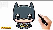 How To Draw Batman (Easy and Cute)