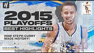 Stephen Curry HISTORICAL 2015 NBA Playoffs & The Finals! BEST Highlights & Moments!