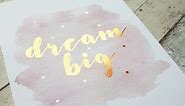 DIY Gold Foil Printing At Home - How to Make a Gold Foil Print