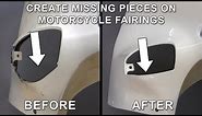 Create Missing Pieces on Cracked and Broken Street Bike Fairing