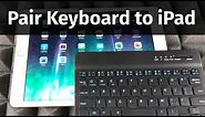 How to Pair Bluetooth Keyboard to your iPad in 2020 | iPad mini, iPad Air, iPad Pro
