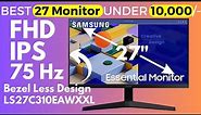 Samsung 27-inch FHD Monitor, IPS, 75 Hz, Bezel Less Design, AMD FreeSync, (LS27C310EAWXXL, Black)